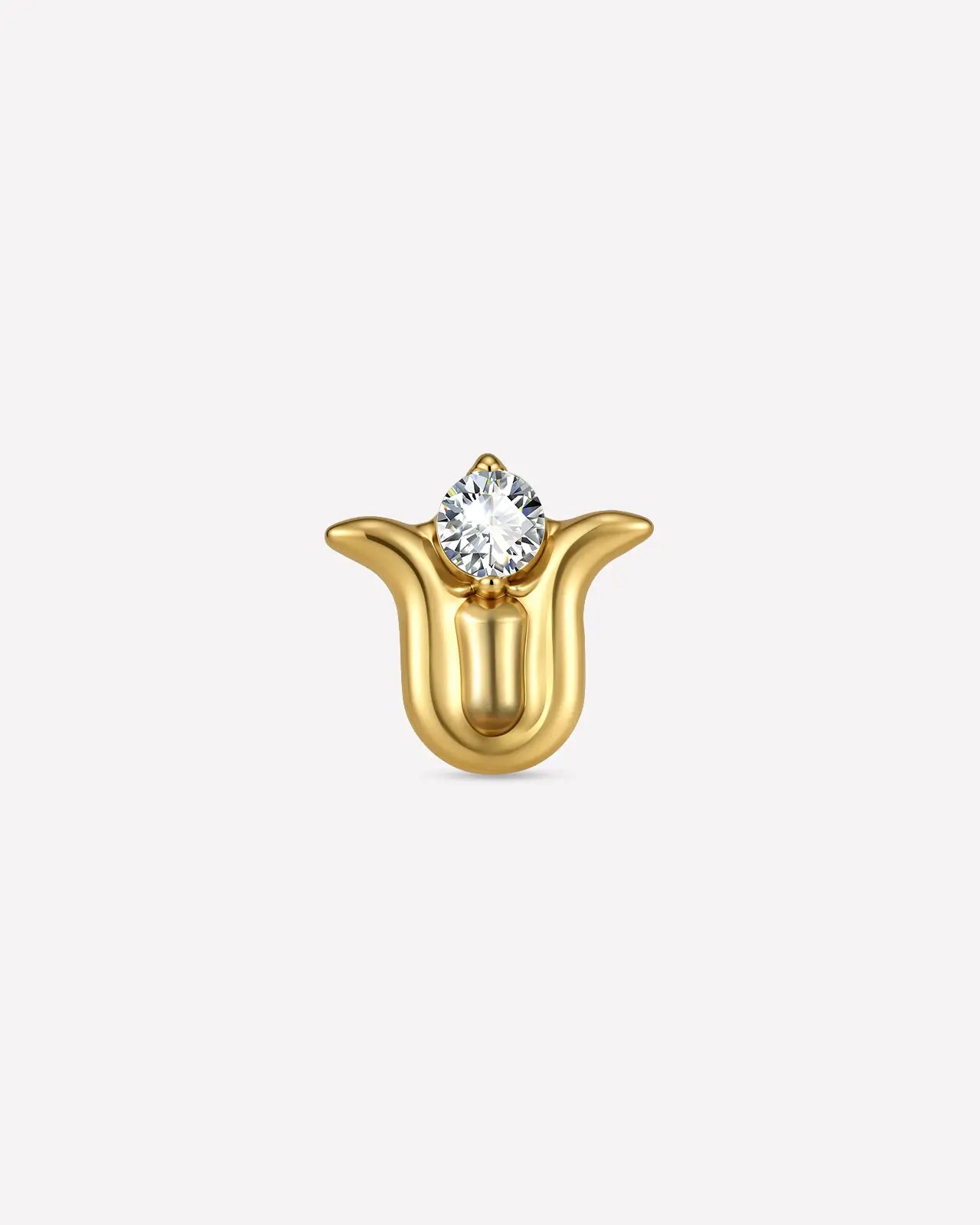 Lotus Bloom Flatback Stud