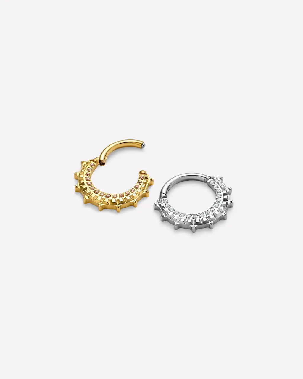 Milgrain Pavé Halo Clicker