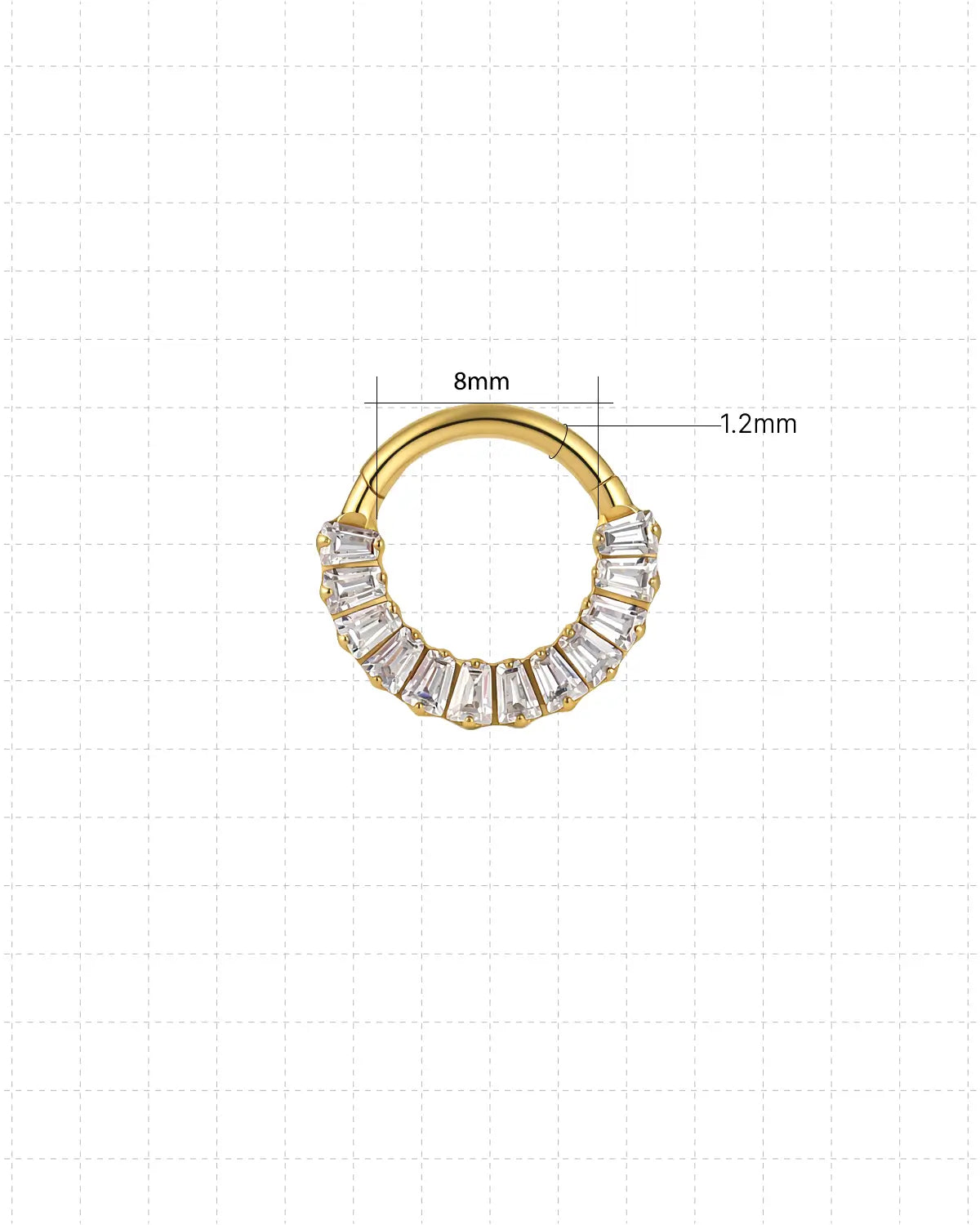 Baguette Half Pavé Clicker