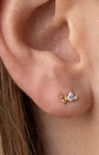 Butterfly Pear-Cut Zircon Flatback Stud