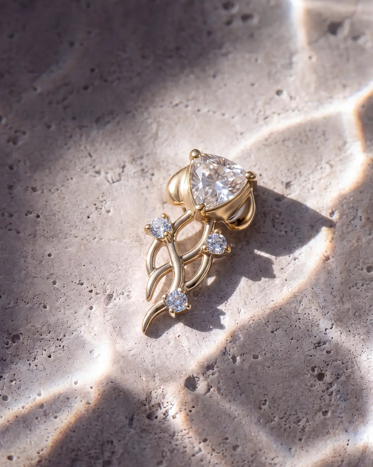 Moonlit Jellyfish Flatback Stud