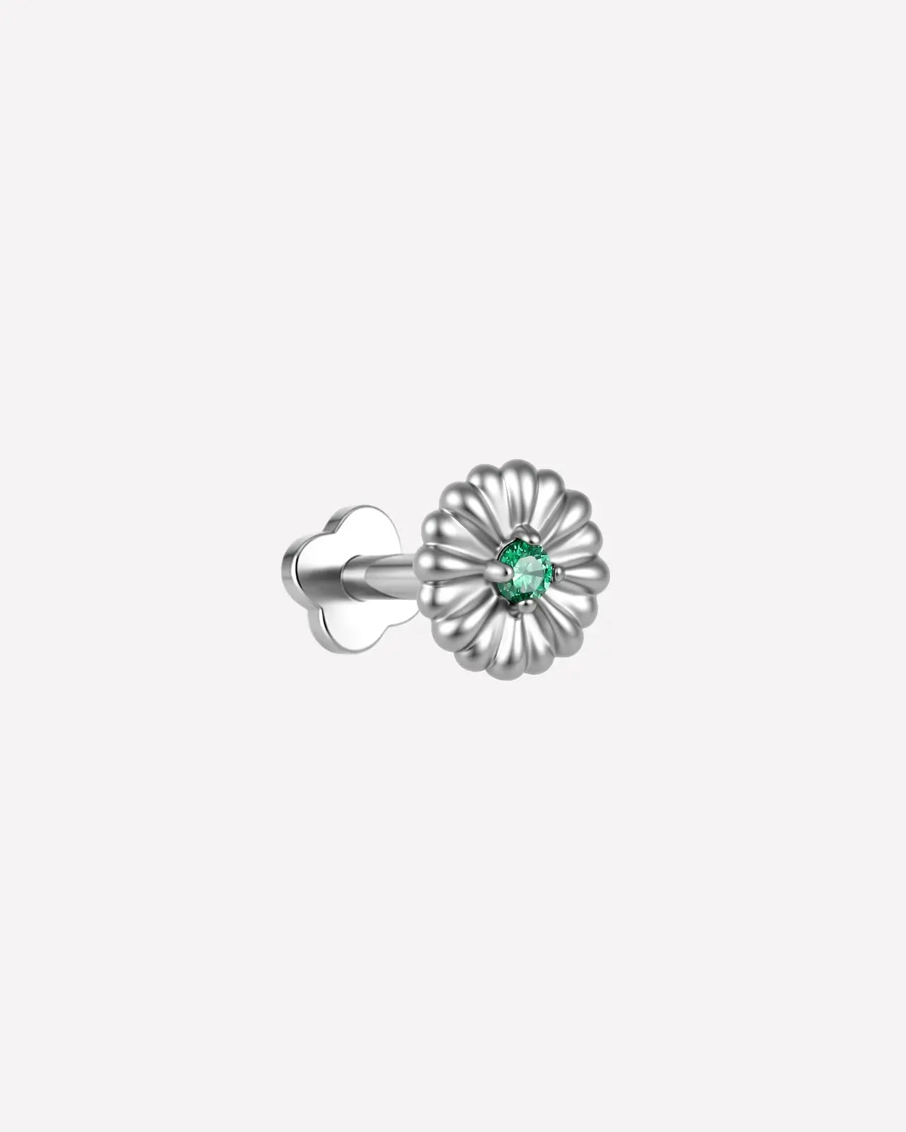 Radiant Petal Bloom Flatback Stud