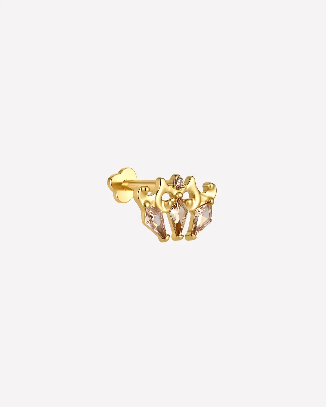 Ocean Crown Flatback Stud