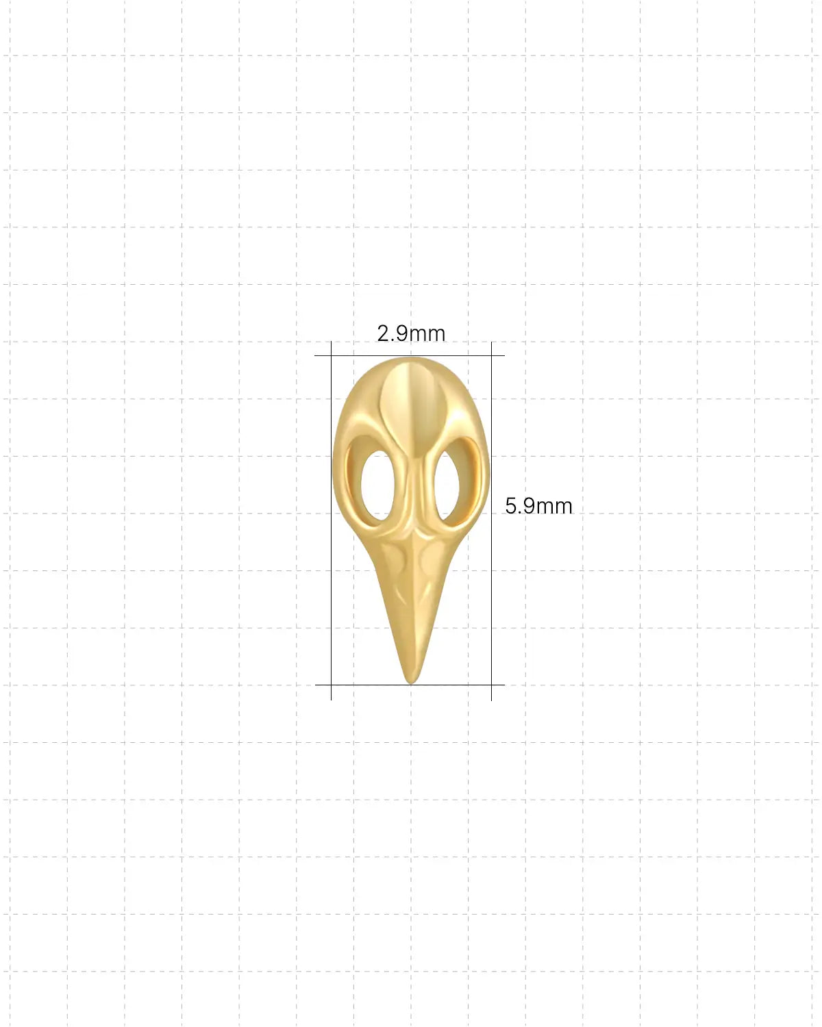 Pestarztmaske Flachrücken-Niet
