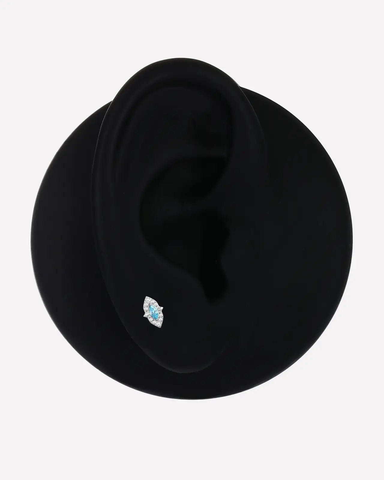 Evil Eye Halo Flatback Stud
