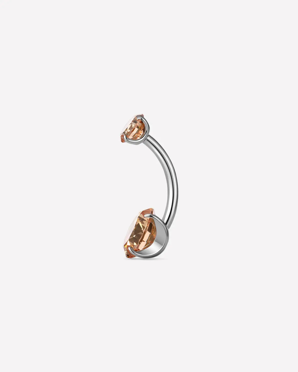 Twin Radiance Belly Button Ring