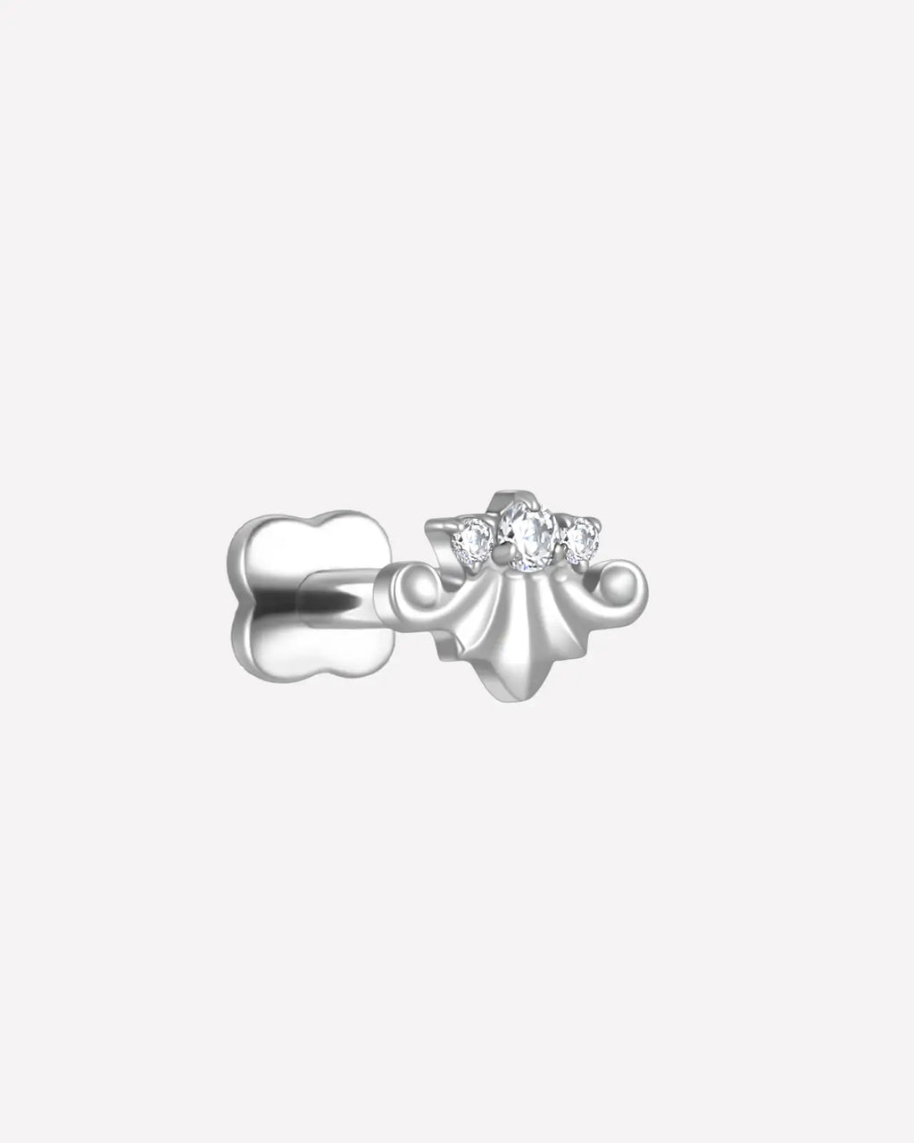 Azurkrone Zirkon Flatback-Stecker