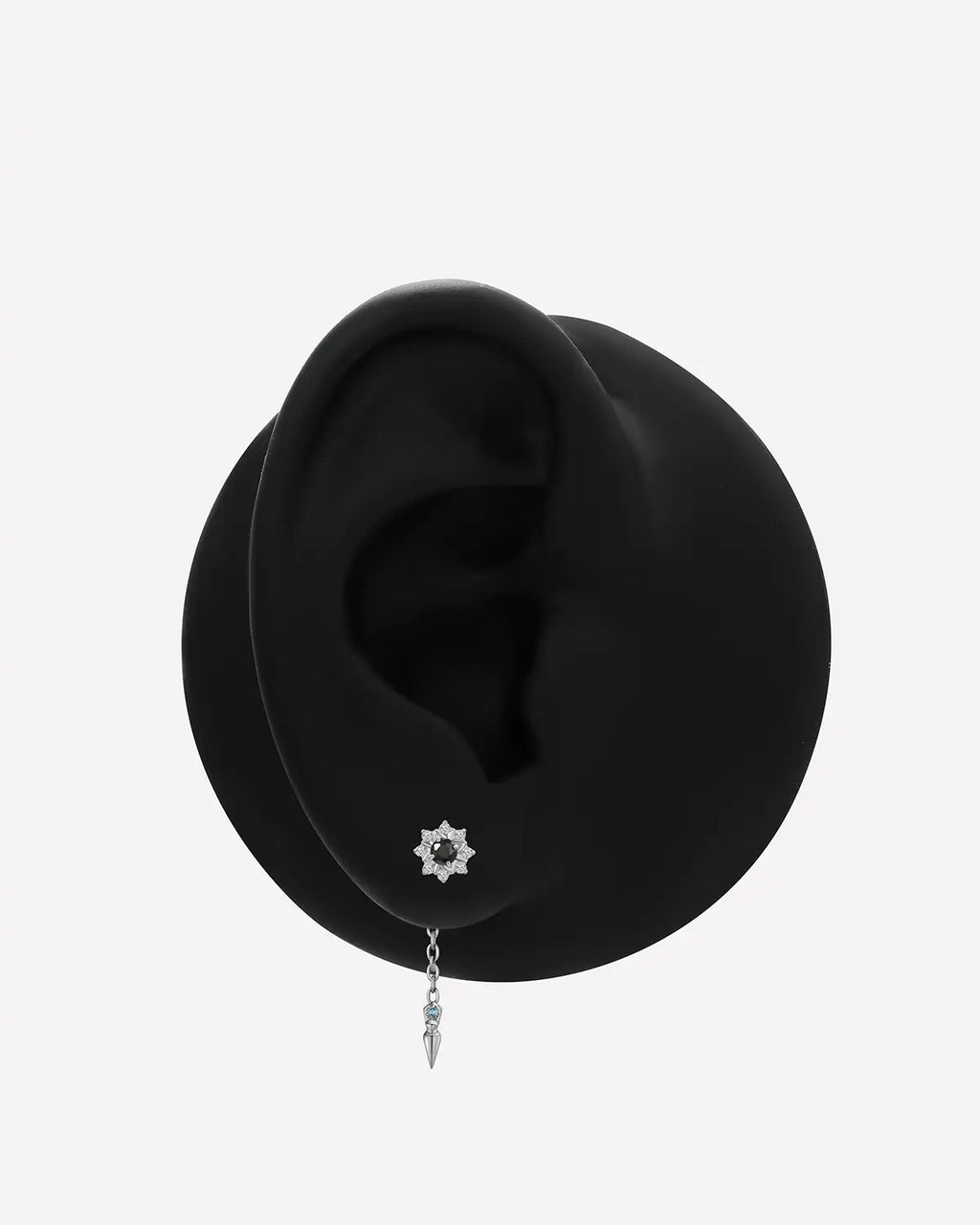 Sleek Spear Hoop Charm
