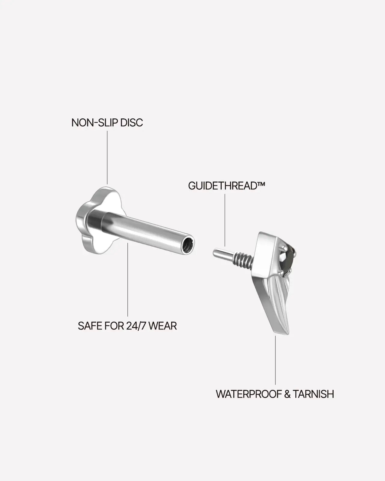 Icicle Prism Flatback Stud