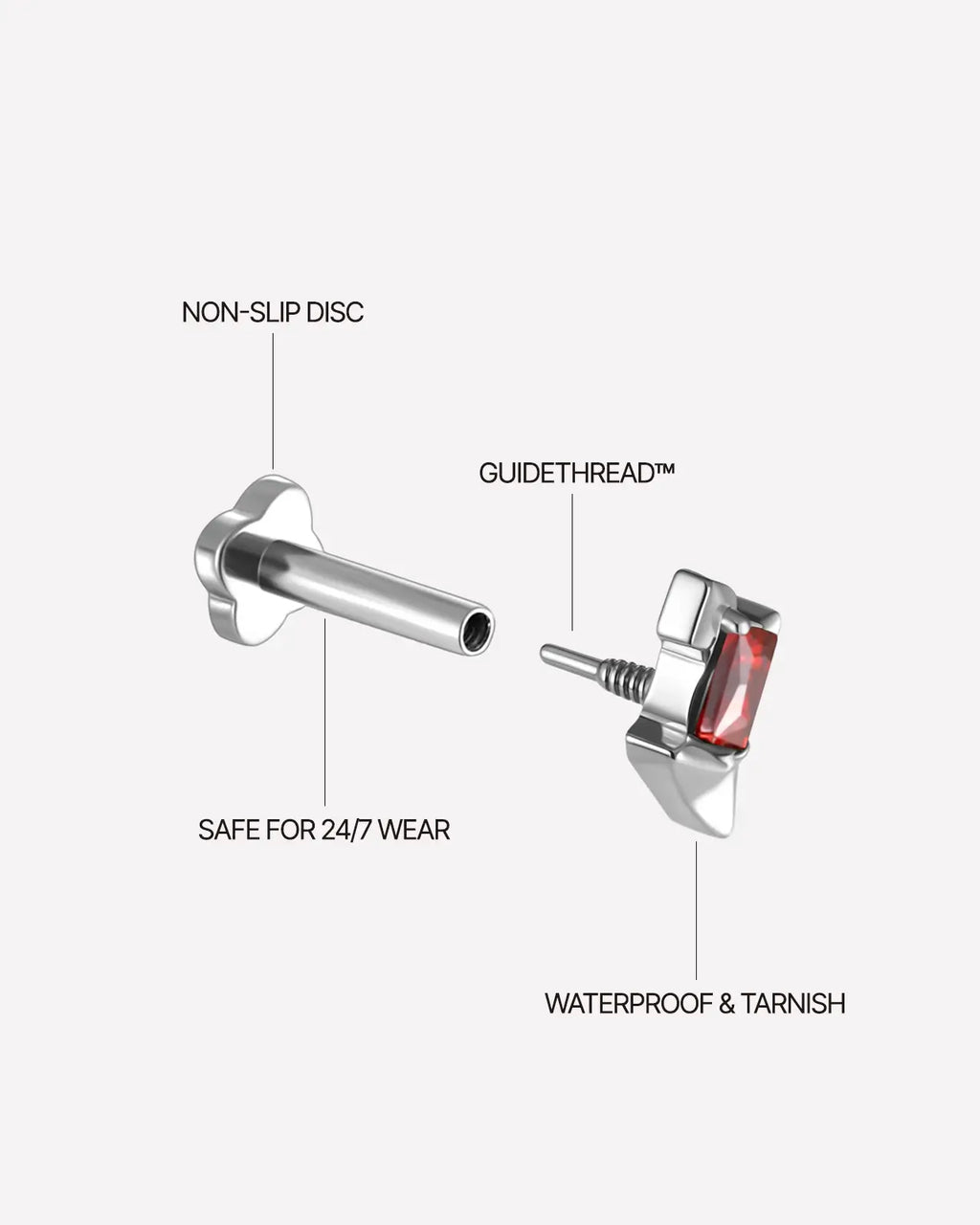 Arcane Core-Speer Flatback-Ohrstecker