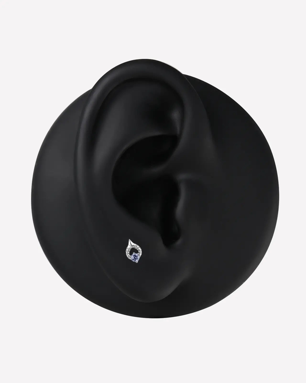 Teardrop Leaf Loop Flatback Stud