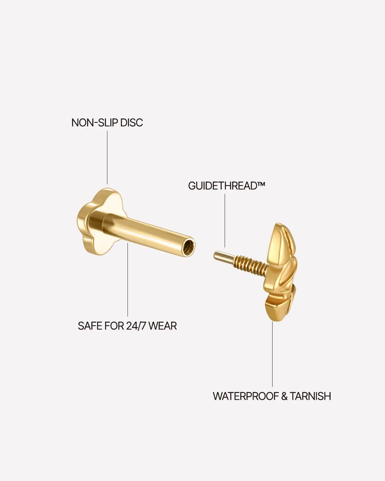 Twin Point Ridge Flatback Stud