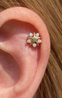 Celestial Star Halo Flatback Stud