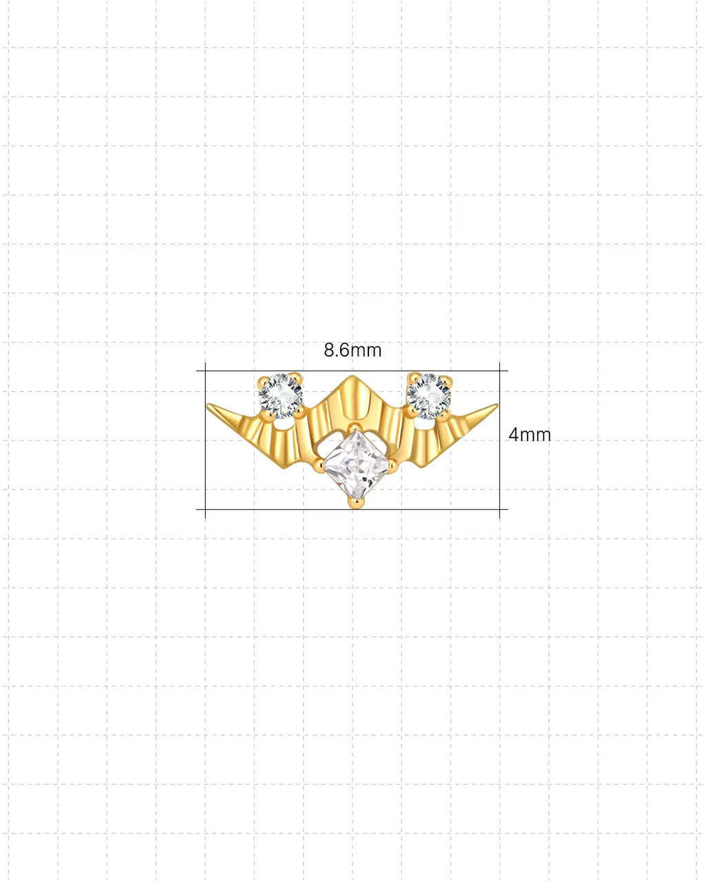 Nocturne Wing Flatback Ohrstecker