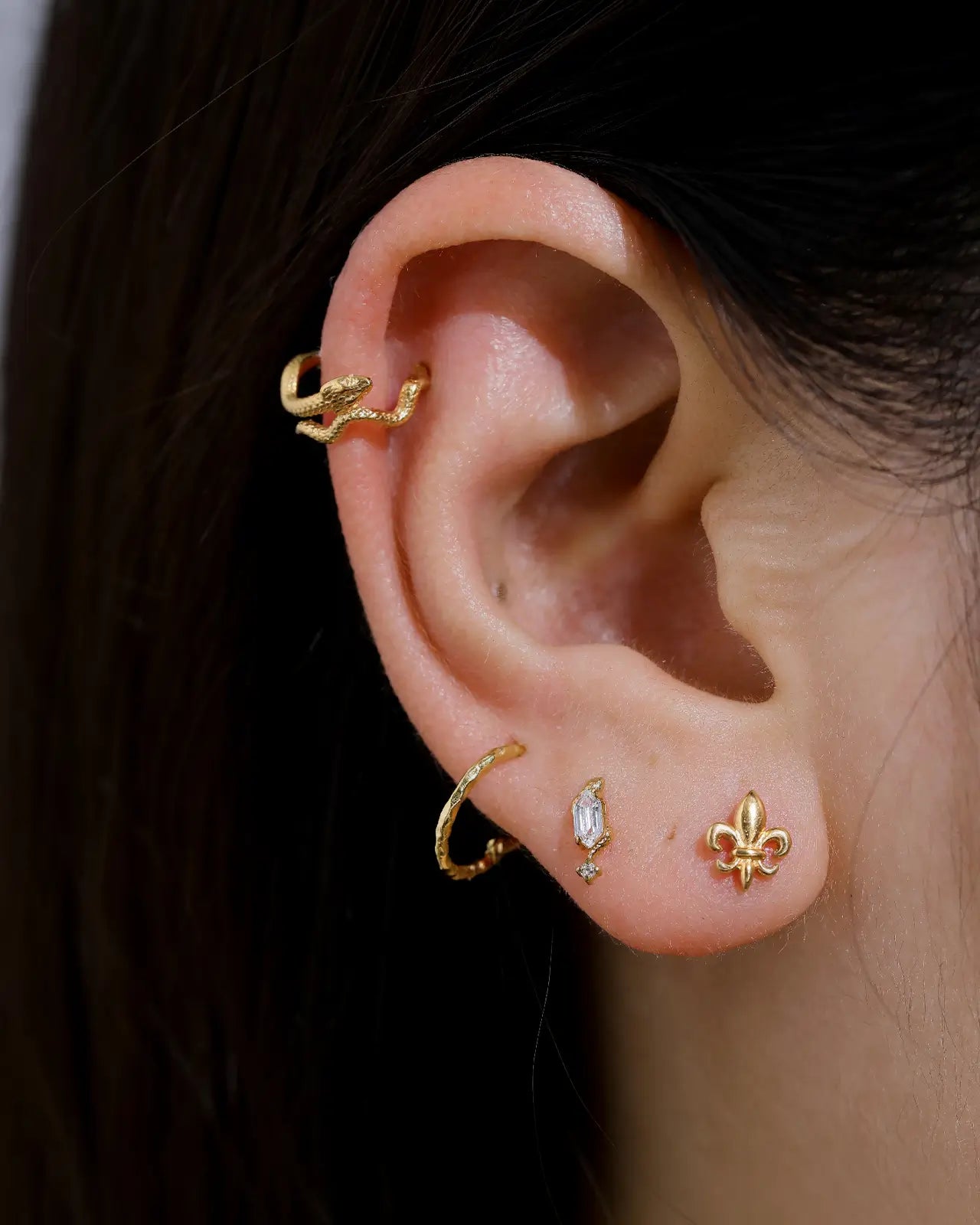 Heraldic Fleur-De-Lis Flatback Stud