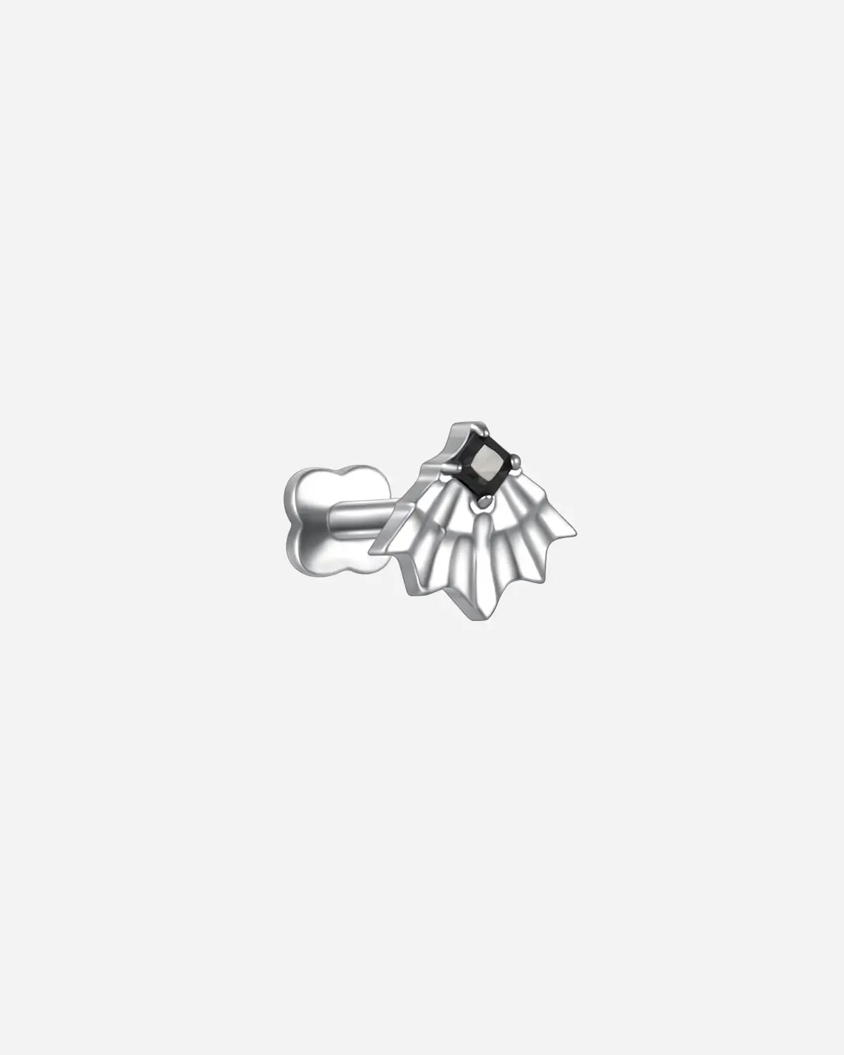 Draped Fan Flatback Stud