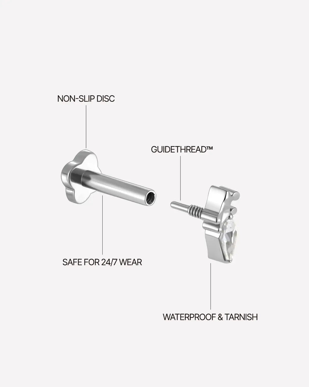 Iris Veil Flatback-Stecker