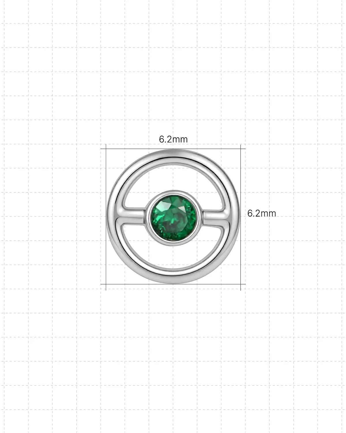 Remache de espalda plana Orbit Halo