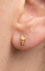 Azure Conch Shell Flatback Stud