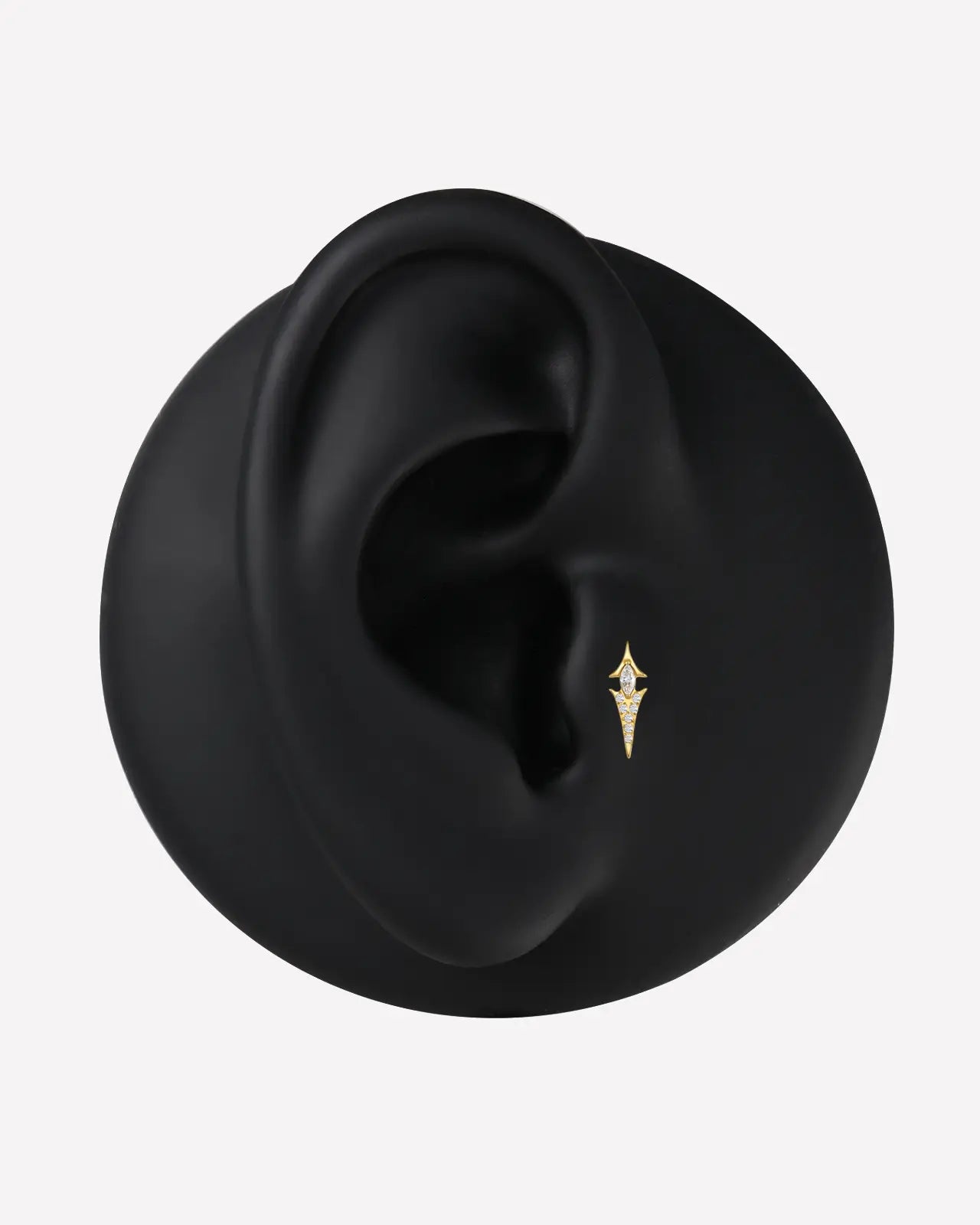 Marquise Spear Halo Flatback Stud
