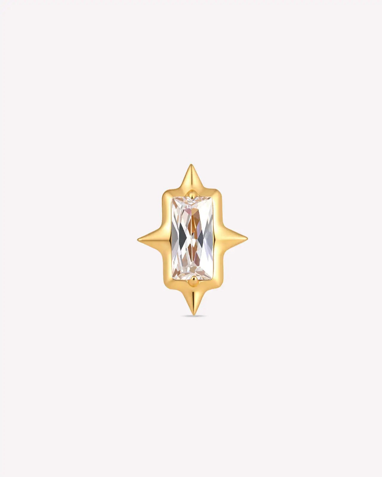 Baguette Starburst Flatback Stud