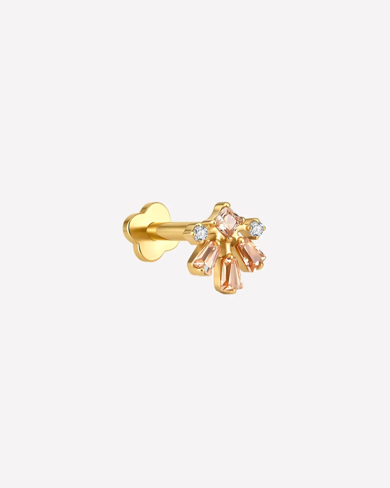 Aurora Square Fan Flatback Stud