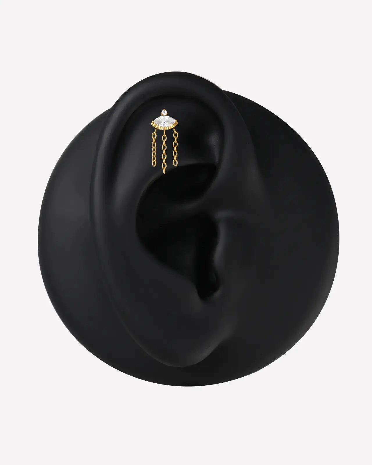 Marquise Eye Cascade Flatback Stud