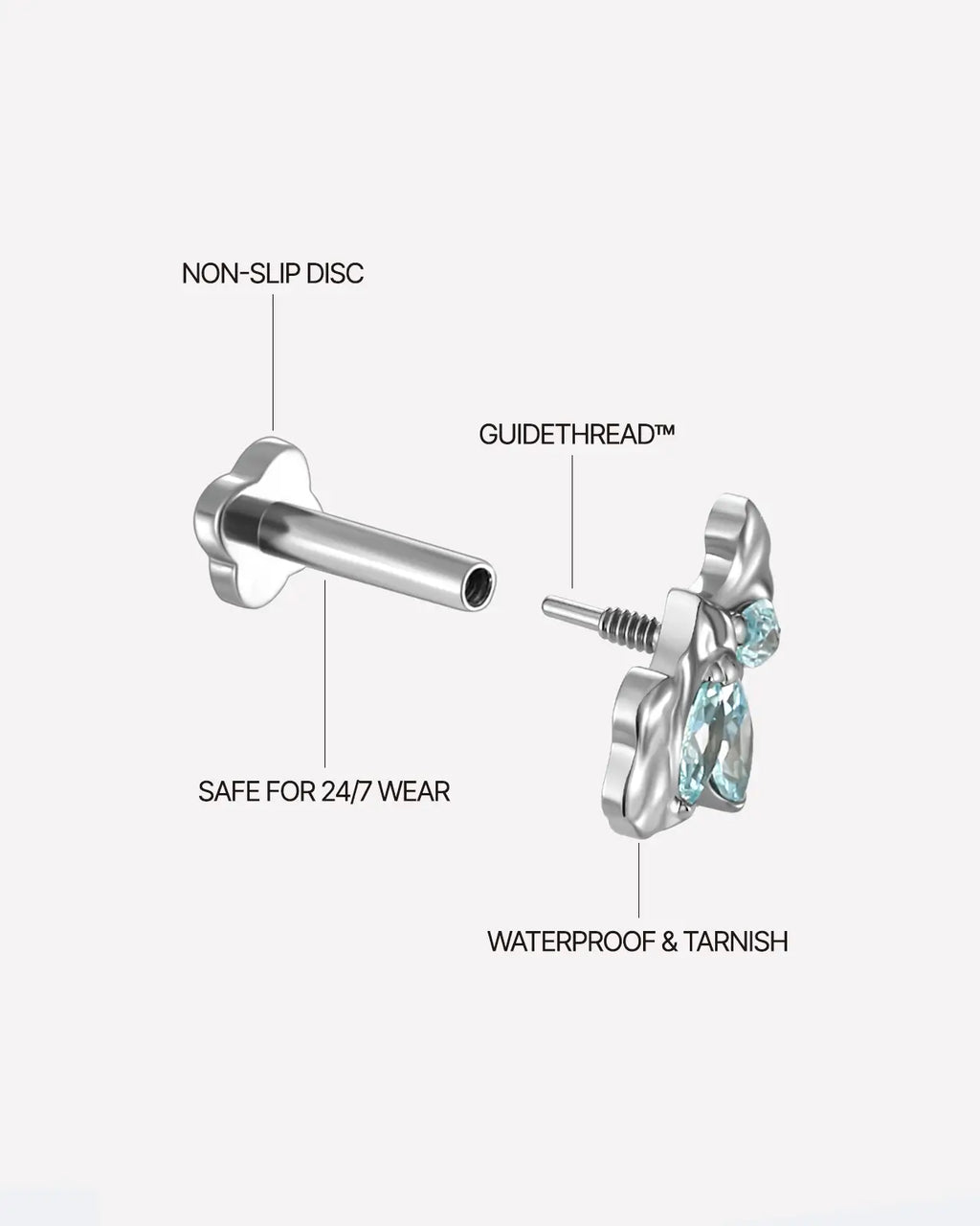 Eclipse Wing Flatback Stud