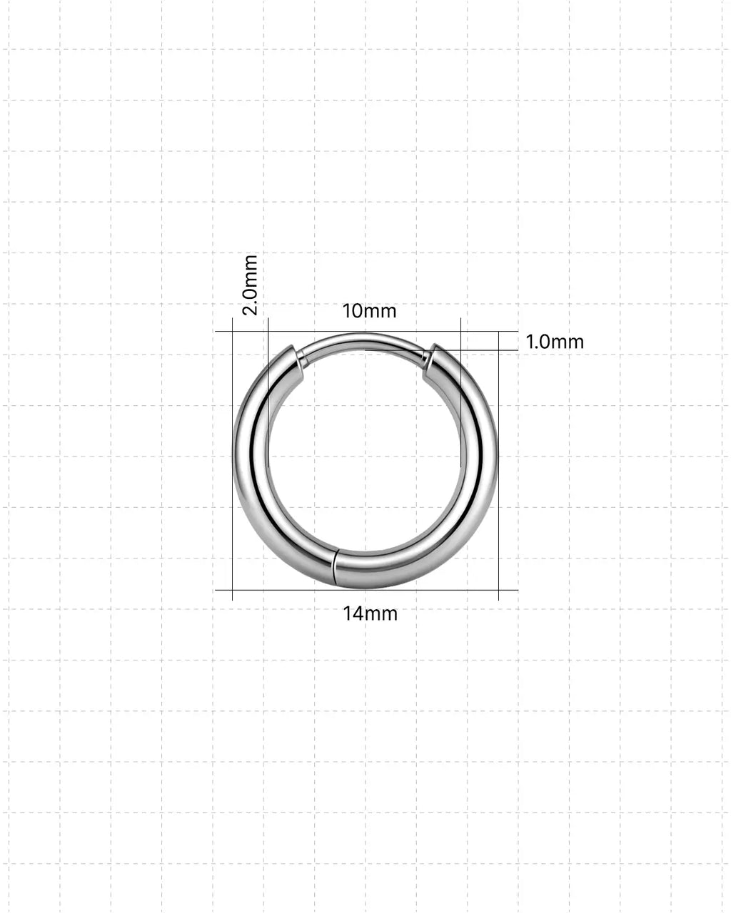 Classic Titanium Hinged Hoop