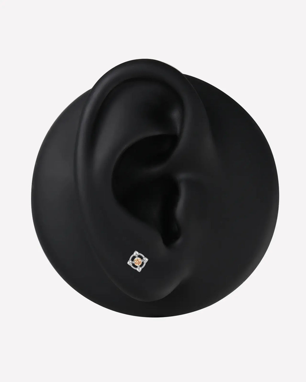Heart Halo Flatback Stud
