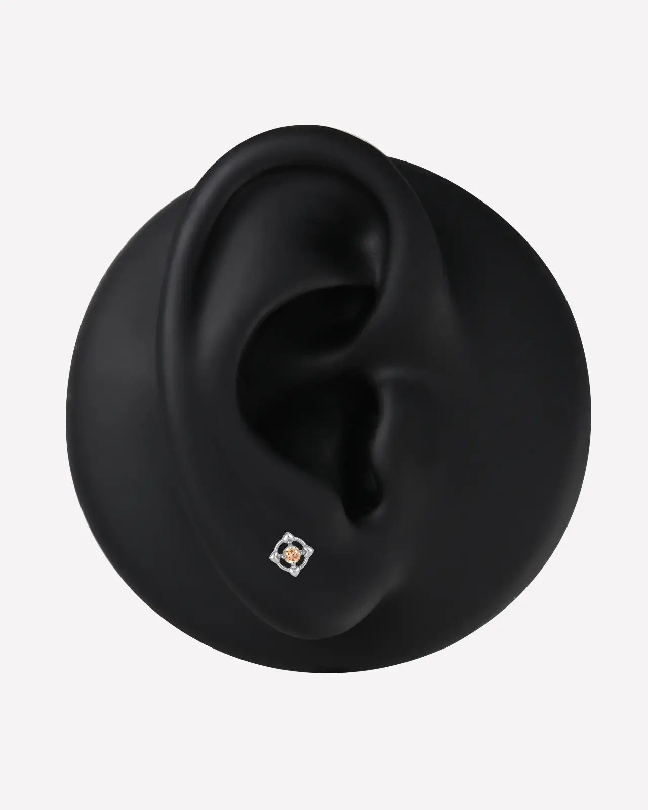 Heart Halo Flatback Stud