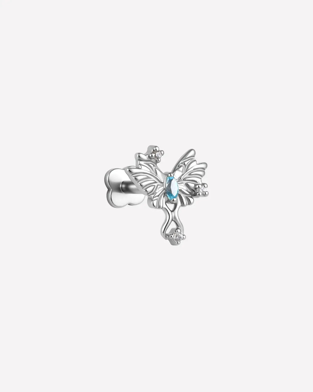 Ribbon Butterfly Flatback Stud