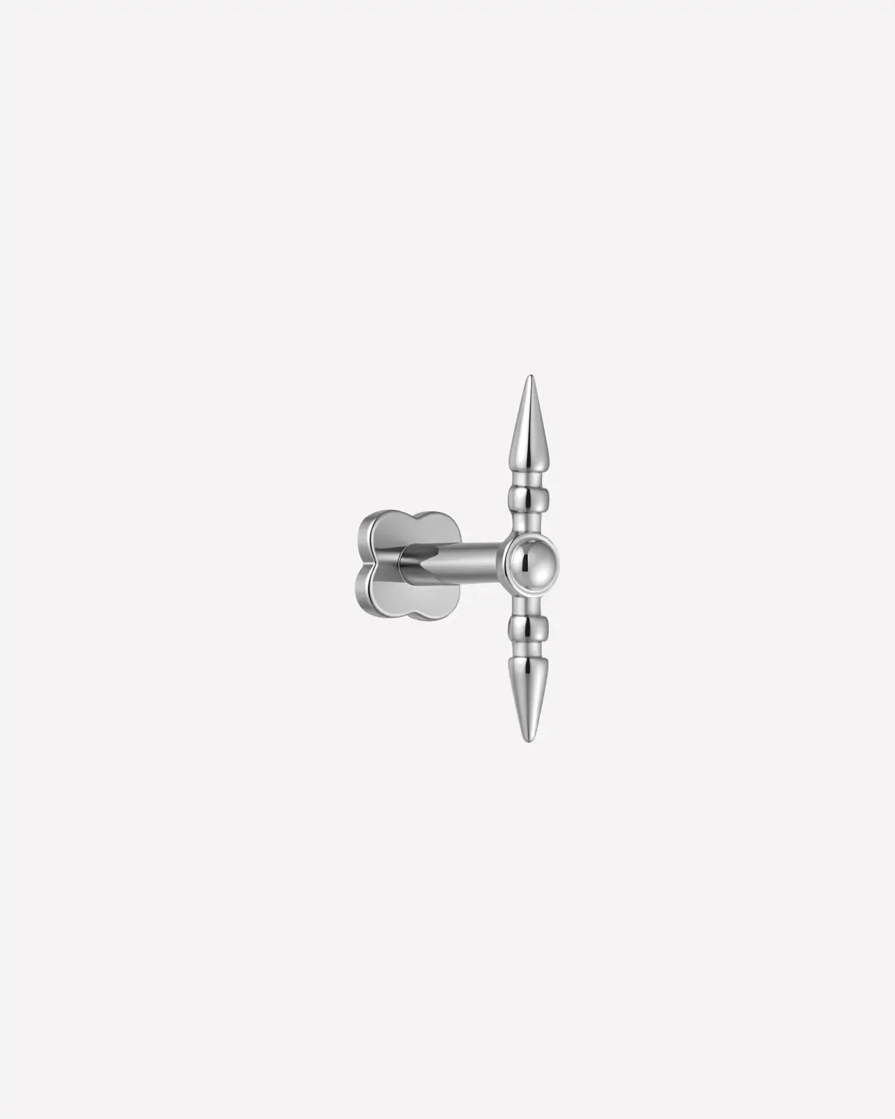Sculpted Cone Bead Flatback Stud