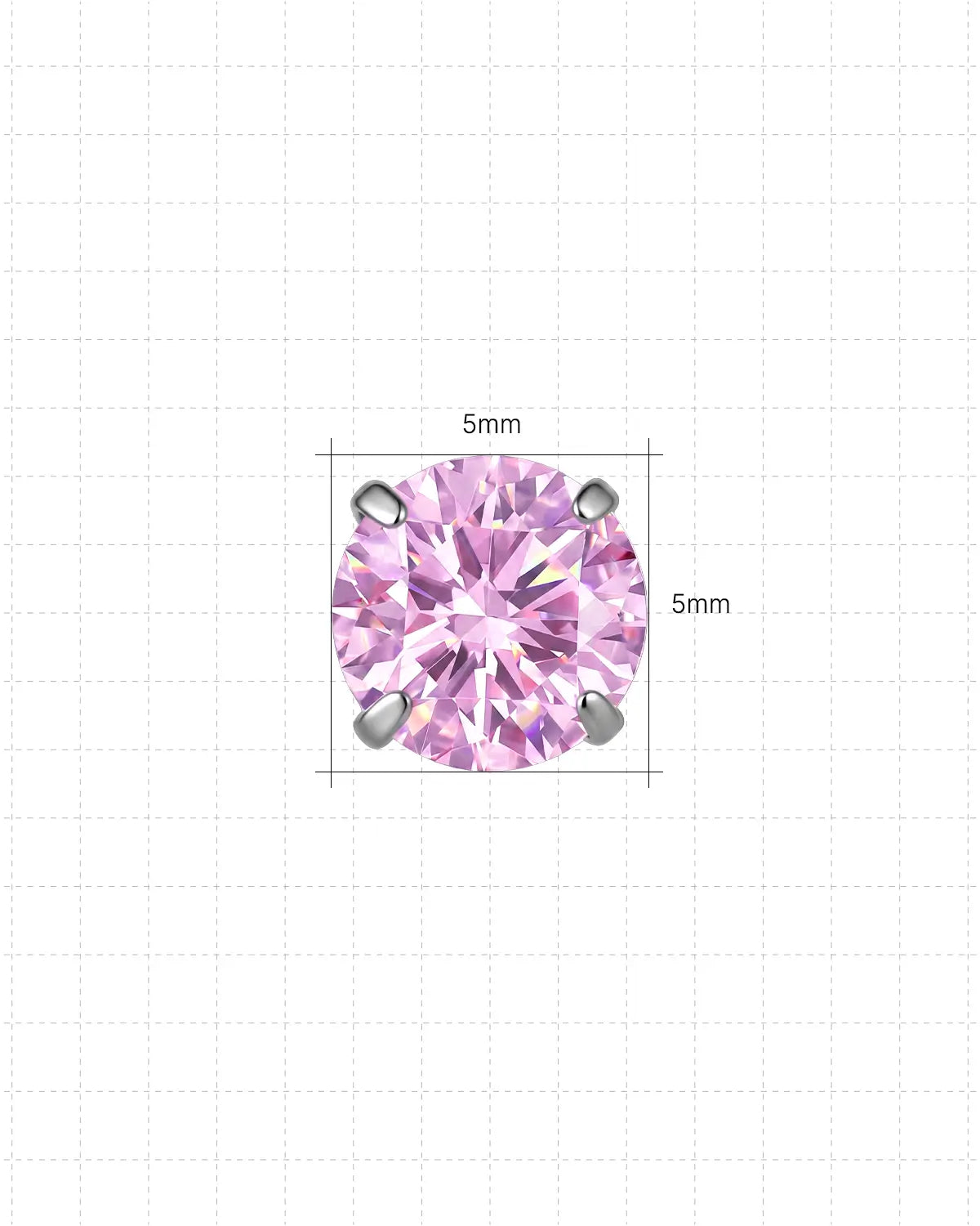 Brillanter Moissanit Solitaire Flatback Stud