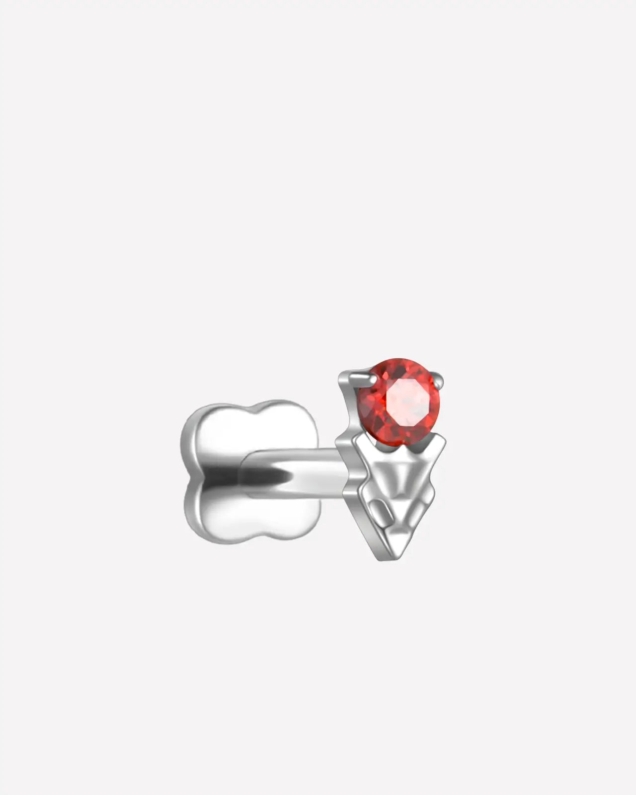 Gemstone Arrowhead Flatback Stud