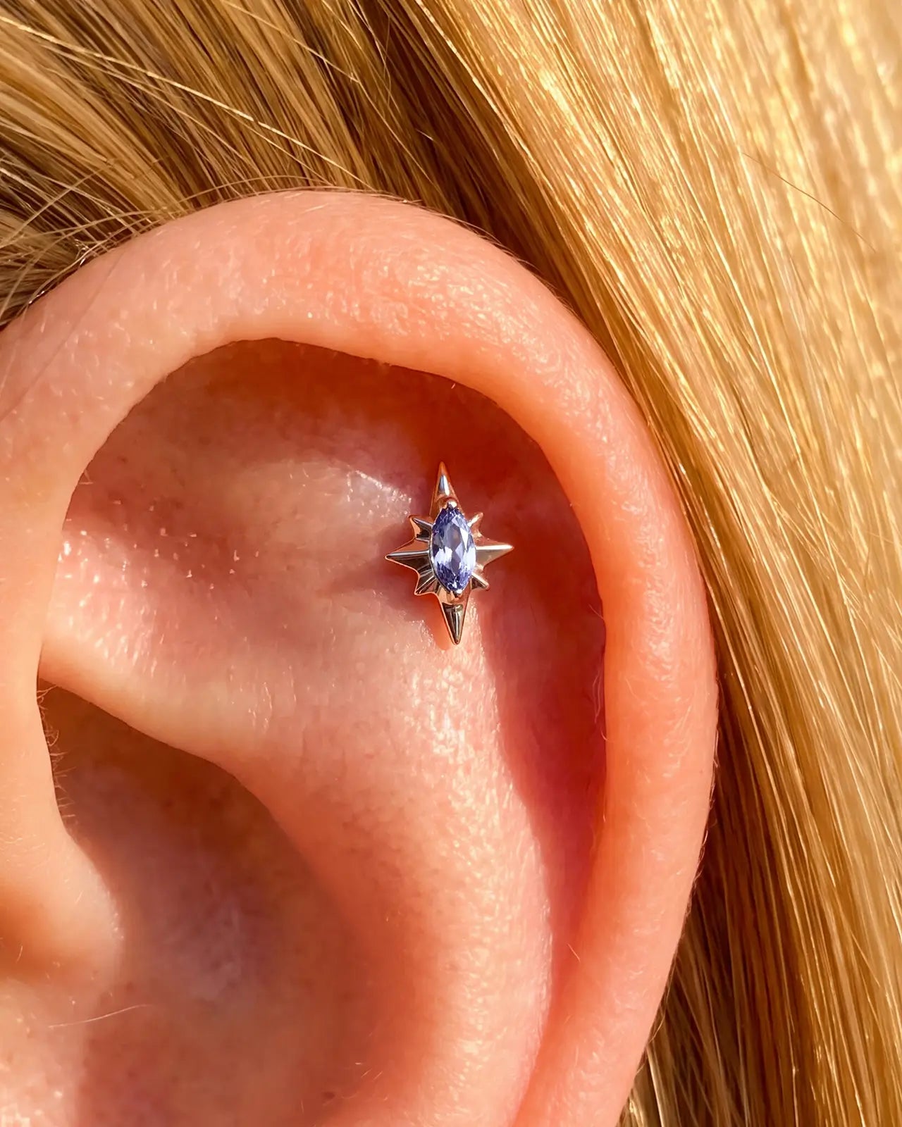 Starlight Compass Flatback Stud