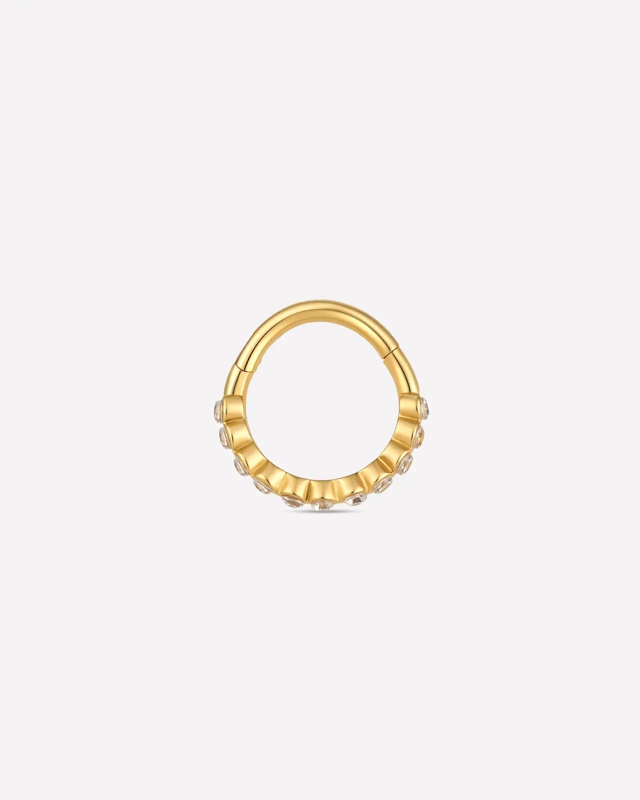 Pavé Double Band Huggie Clicker