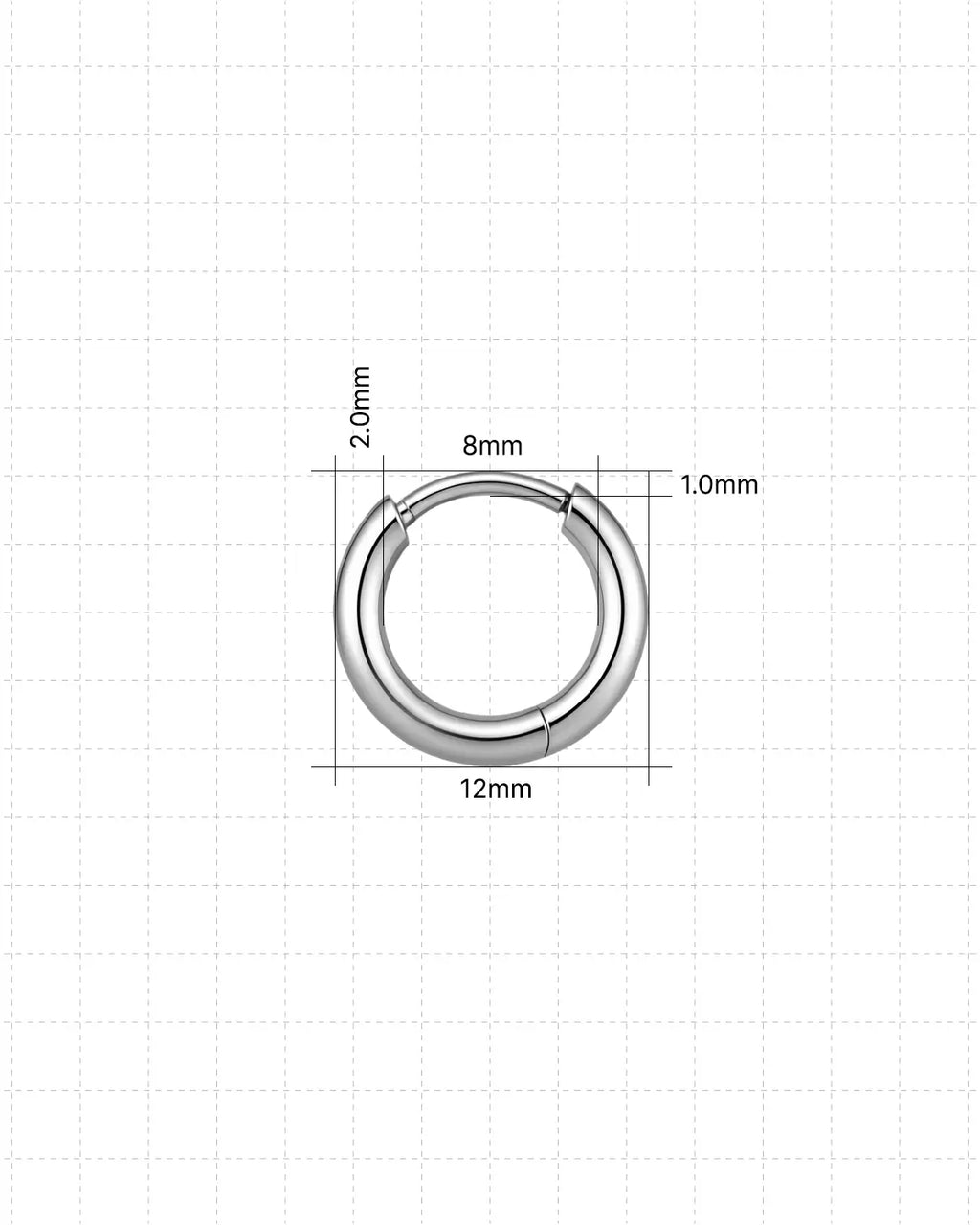 Classic Titanium Hinged Hoop