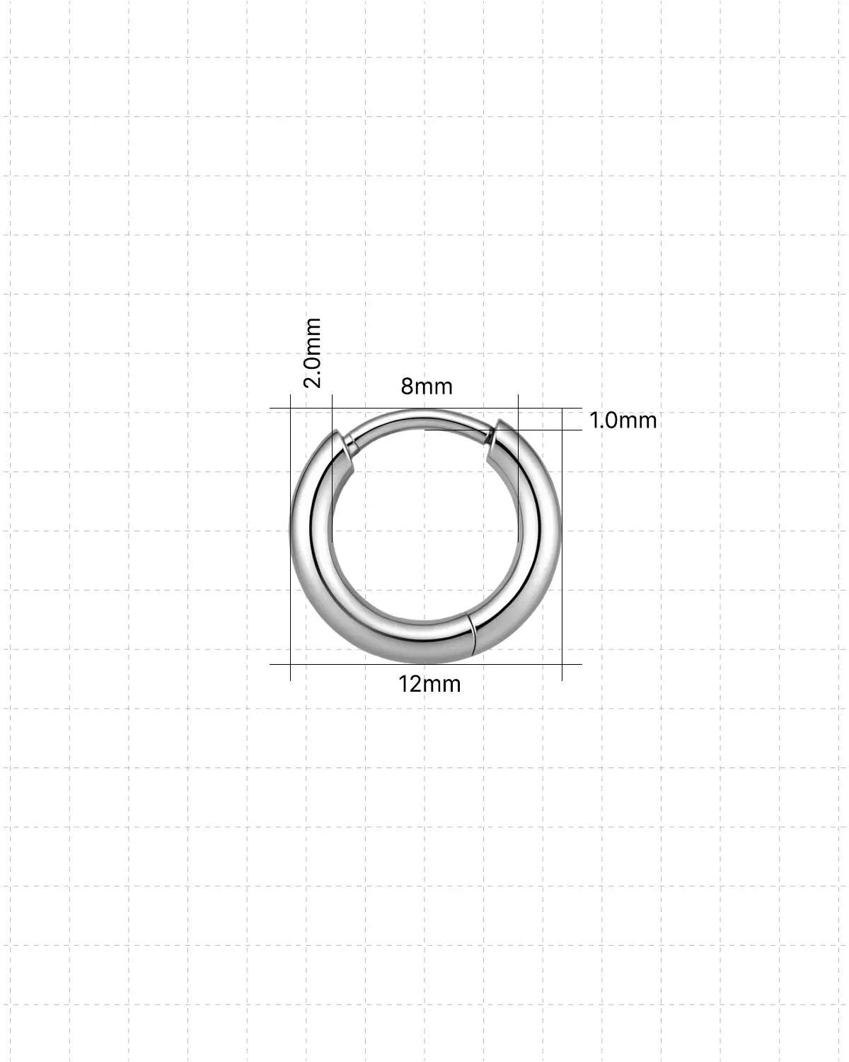 Classic Titanium Hinged Hoop