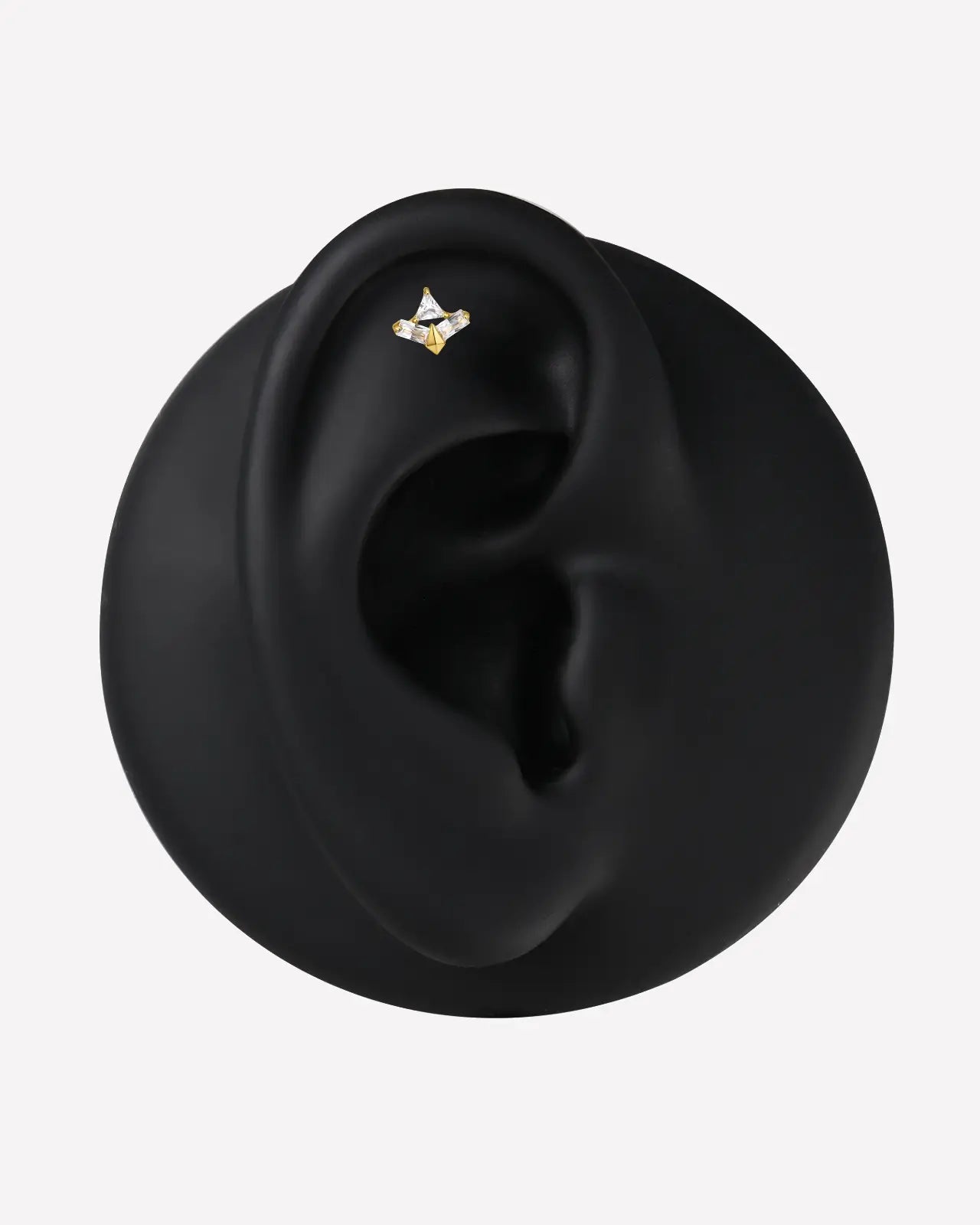 Apex Prism Zircon Flatback Stud