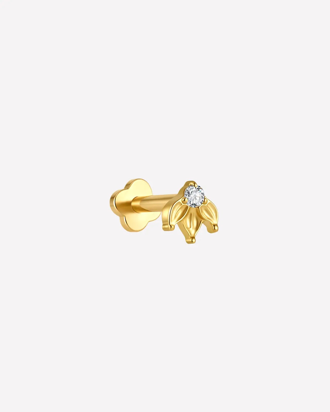 Trillium Gem Flatback Stud