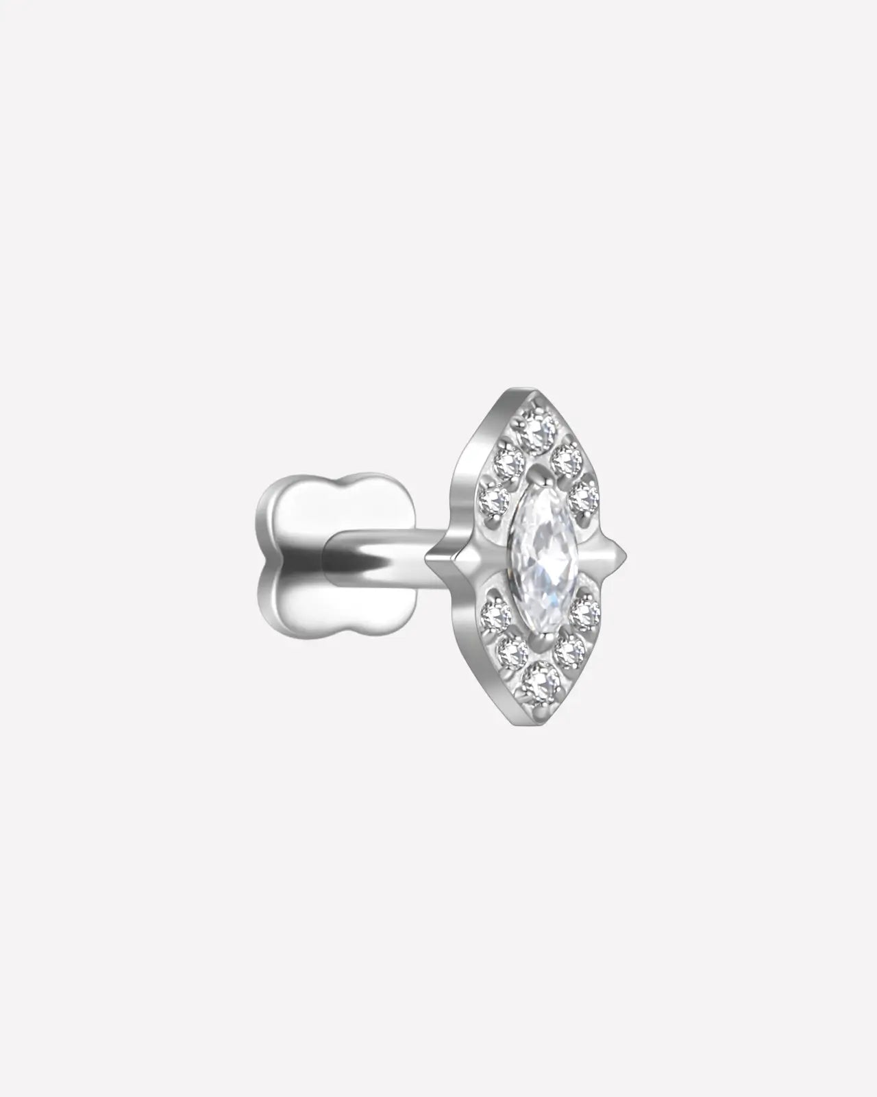 Evil Eye Halo Flatback Stud