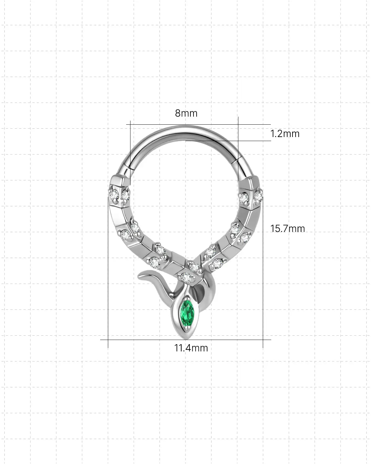 Serpent Coil Marquise Clicker