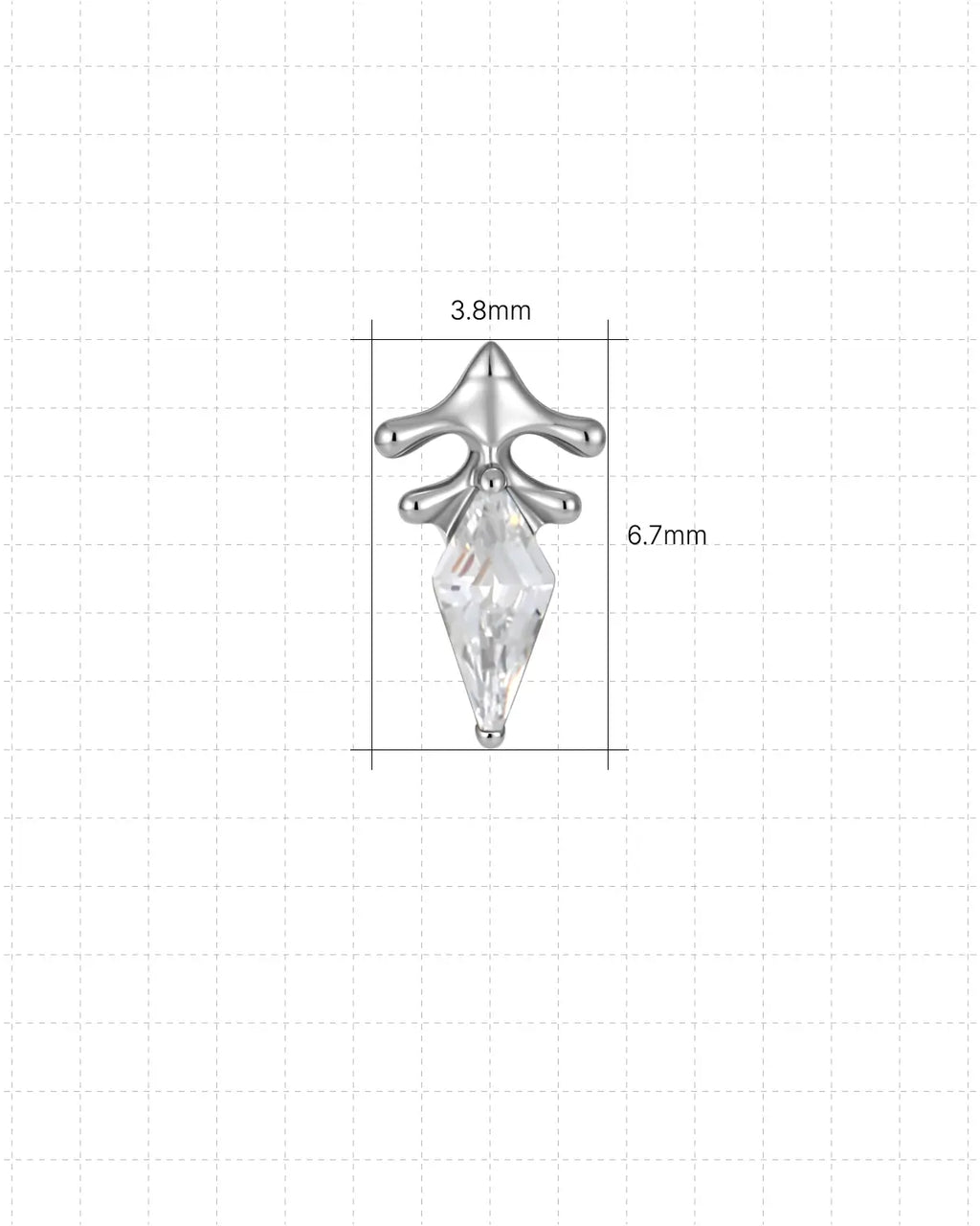 Iris Veil Flatback-Stecker