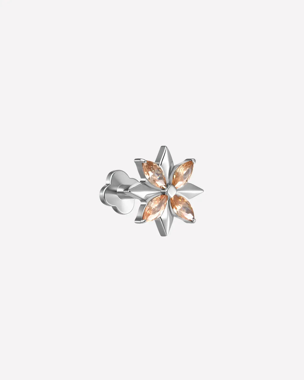 Spitz zulaufender Marquise Starburst Flatback Stud
