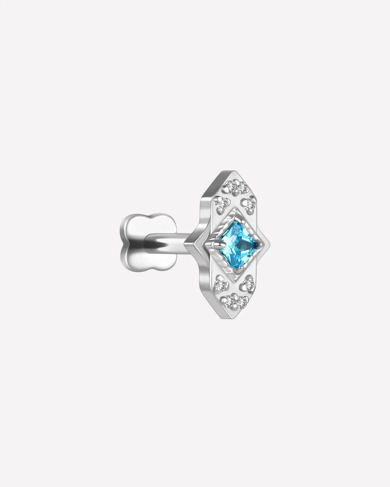 Diagonal Square Cluster Flatback Stud