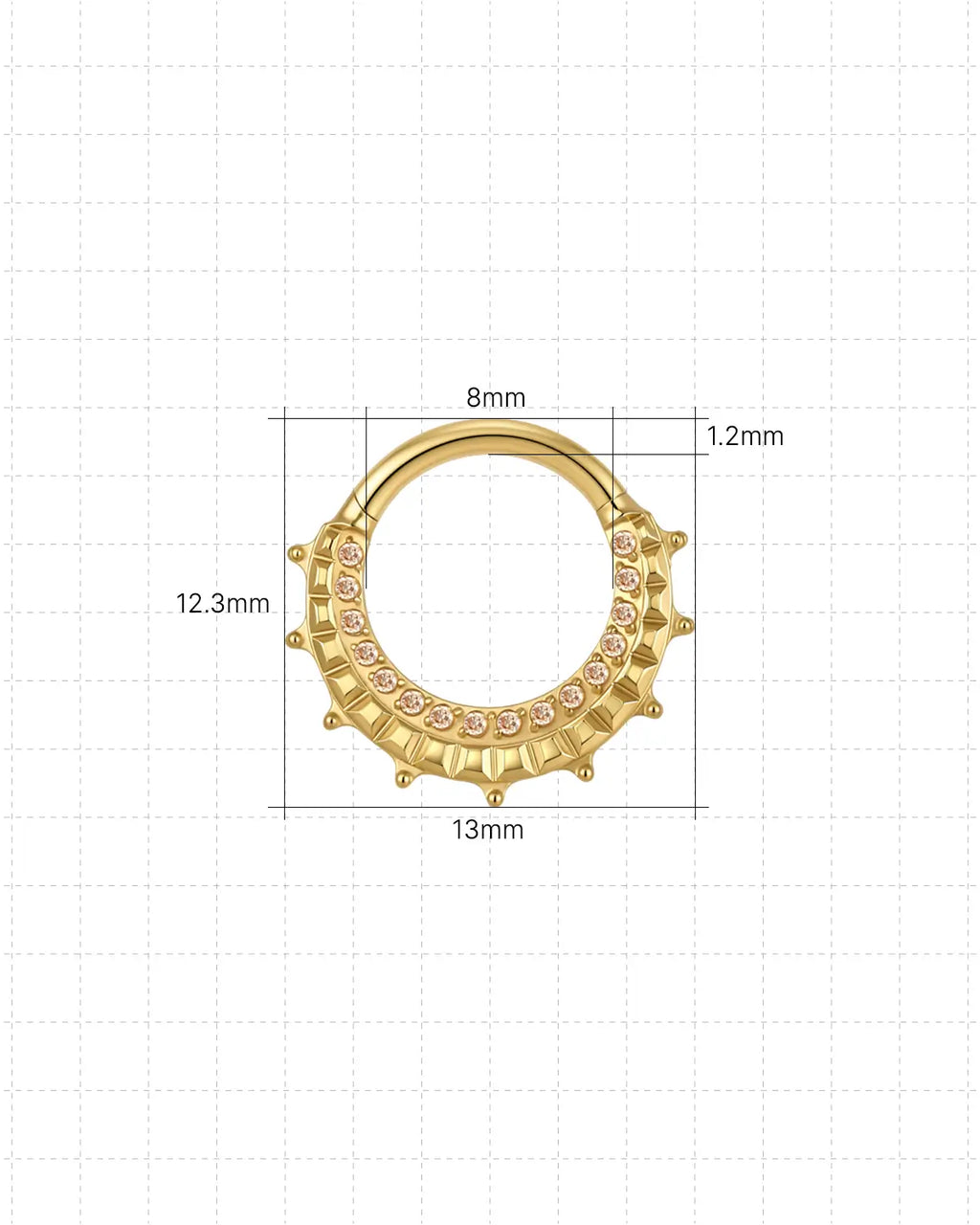 Milgrain Pavé Halo Clicker