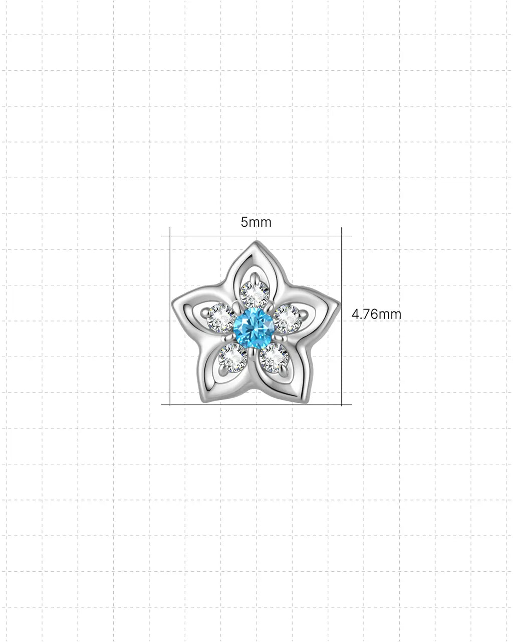 Celestial Blossom Flatback Stud