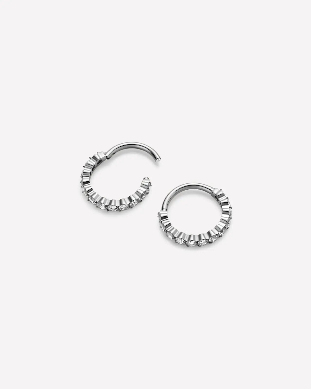 Half Pavé Eternity Clicker