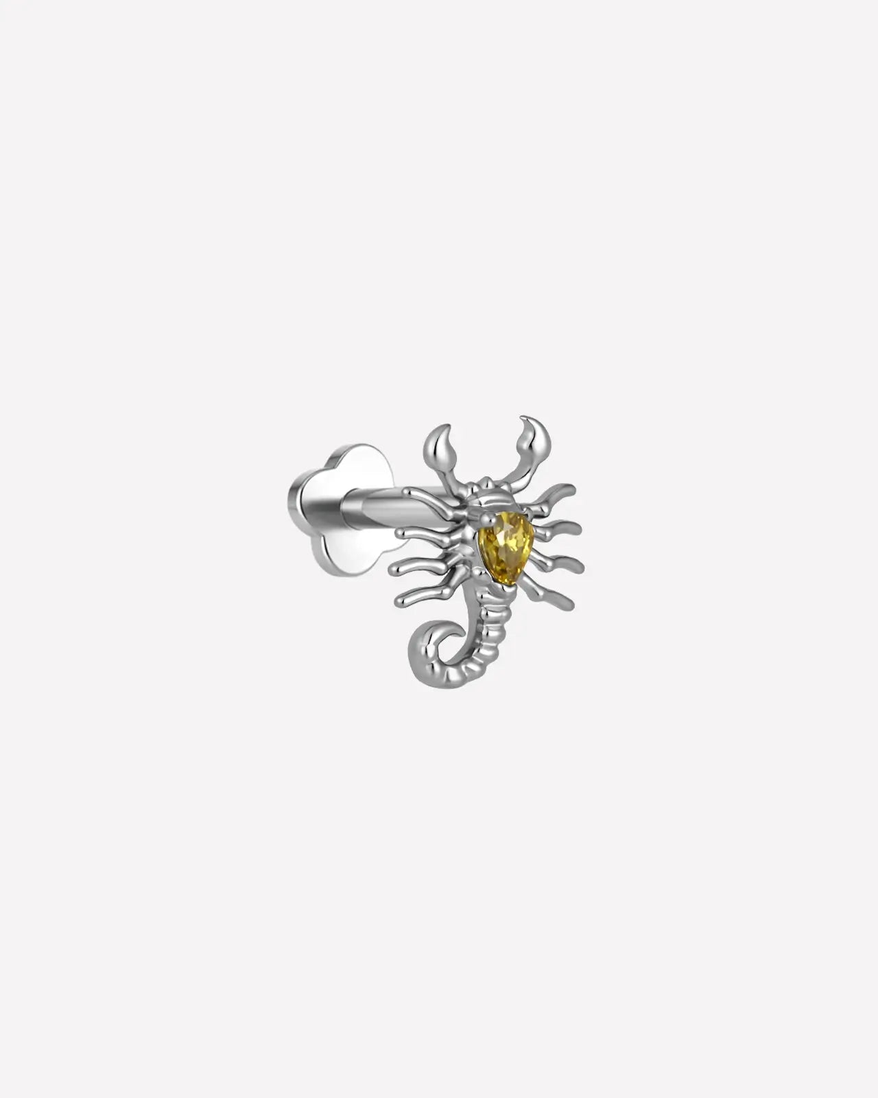 Scorpion Teardrop Flatback Stud